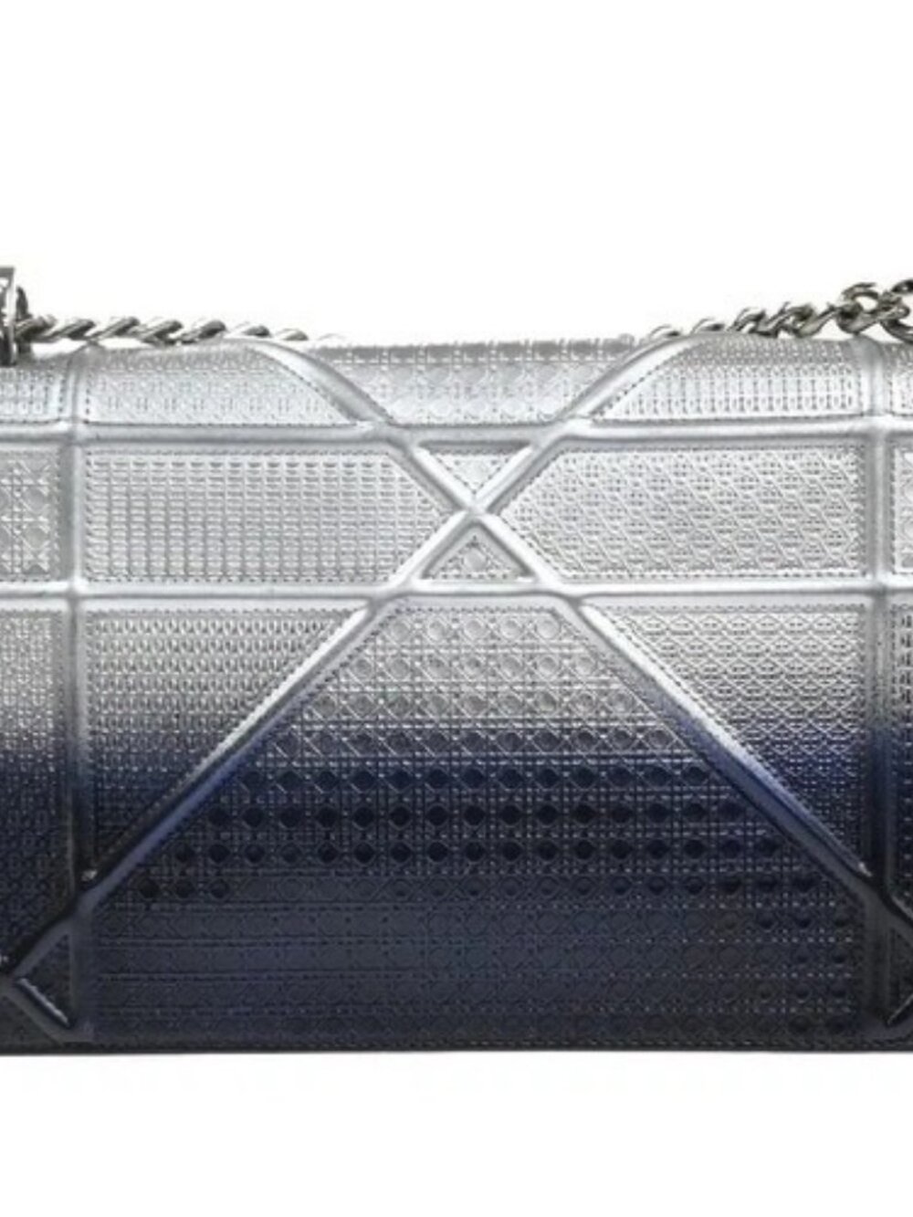 CHRISTIAN DIOR Ombre Diorama Archicannage Chain Shoulder Bag Leather 50RL945 - Picture 4 of 16